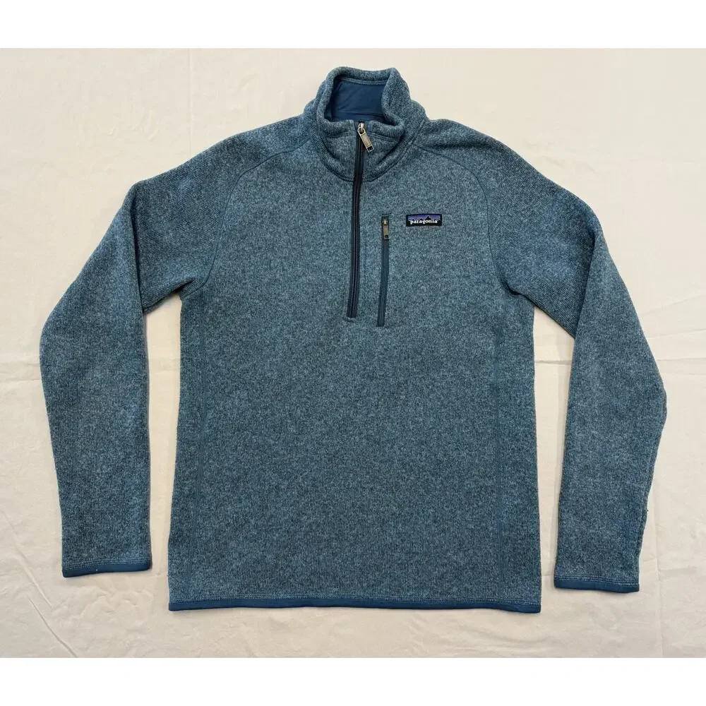 Patagonia Better Sweater 1/4 Zip Fleece Jacket Blue Men’s Size SMALL Gorpcore